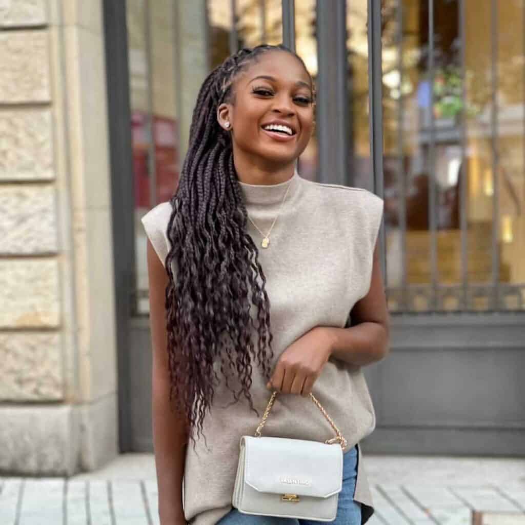 @purfect.hair Knotless Braids